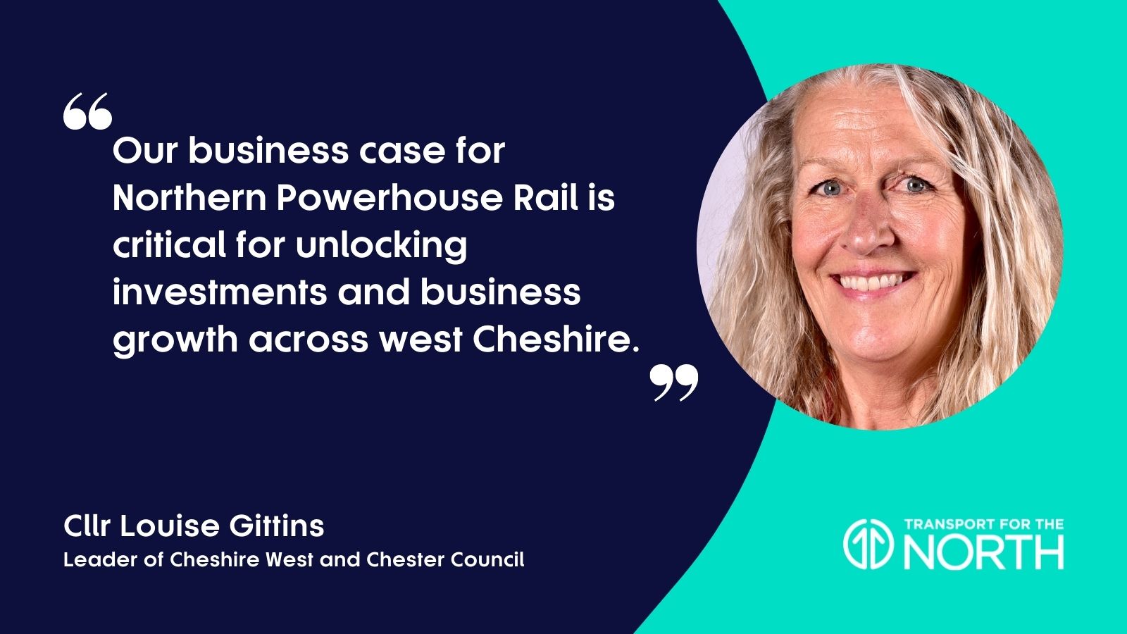 Councillor Louise Gittins, Leader of Cheshire West and Chester Council on the IRP
