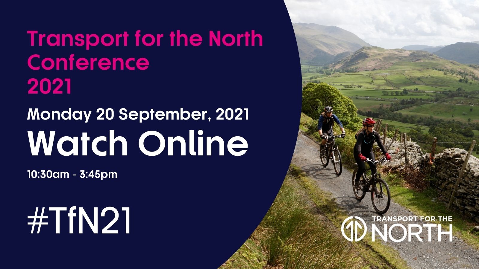 Transport for the North Conference 2021 cyclists in the Lake District