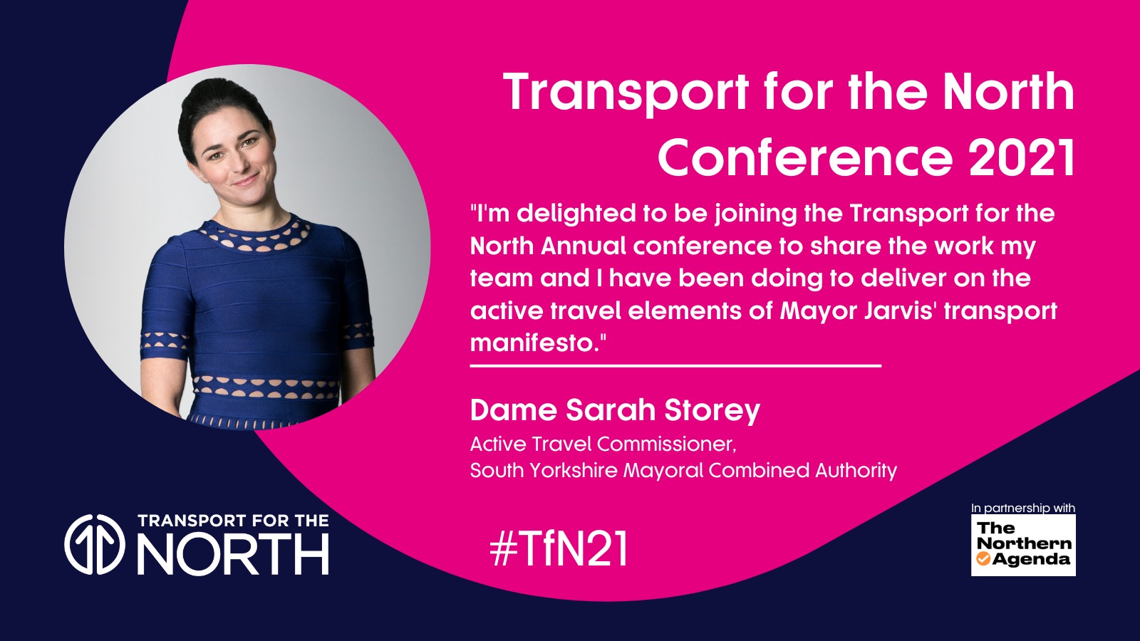 Dame Sarah Storey announced as speaker at Transport for the North's Annual Conference 2021