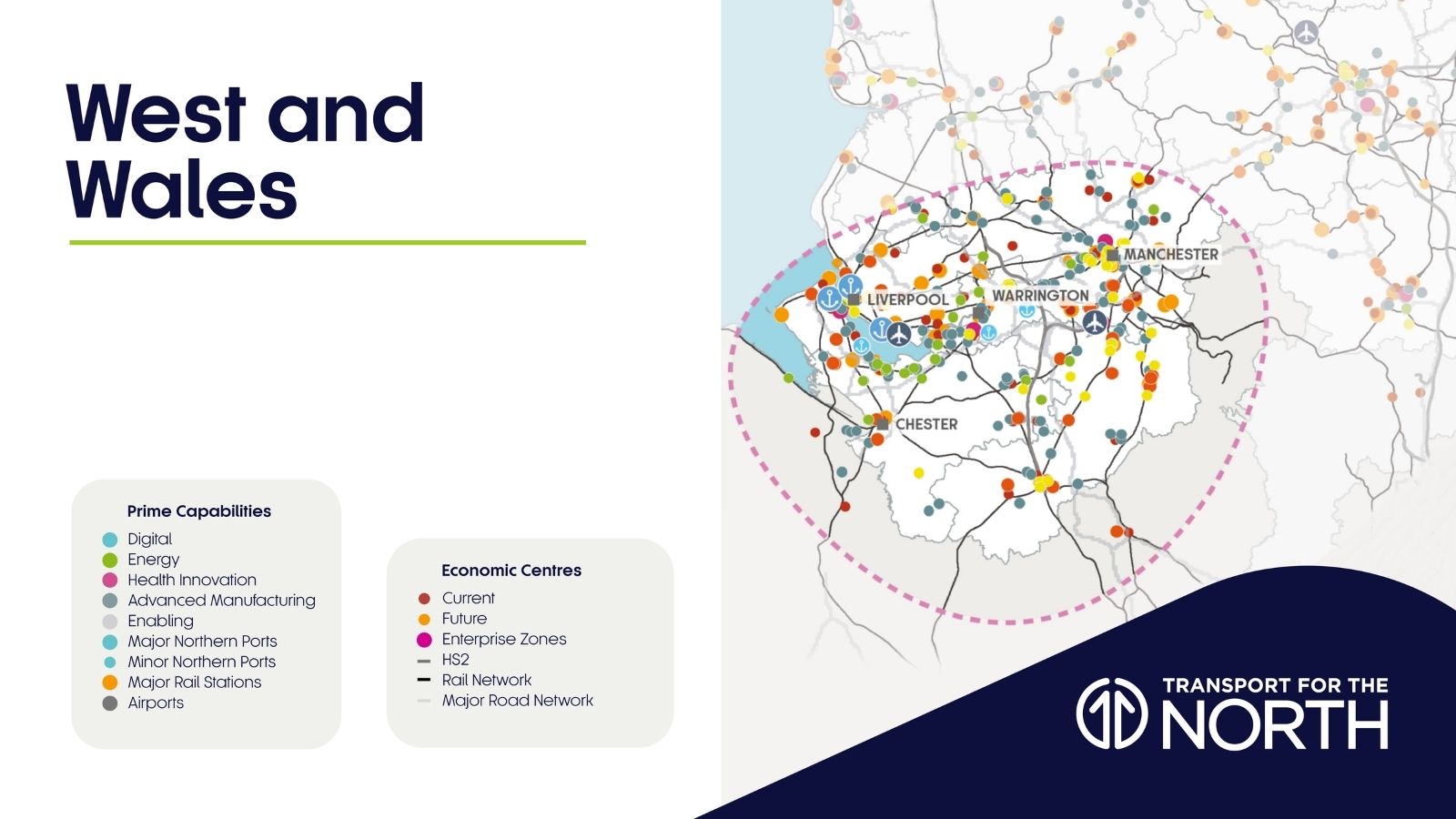 West and Wales Strategic Development Corridor map