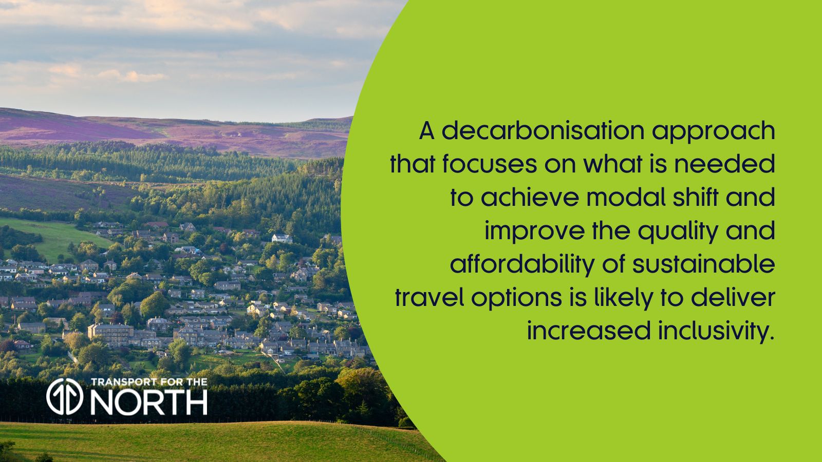 Rothbury Town and Terraces with decarbonisation quote