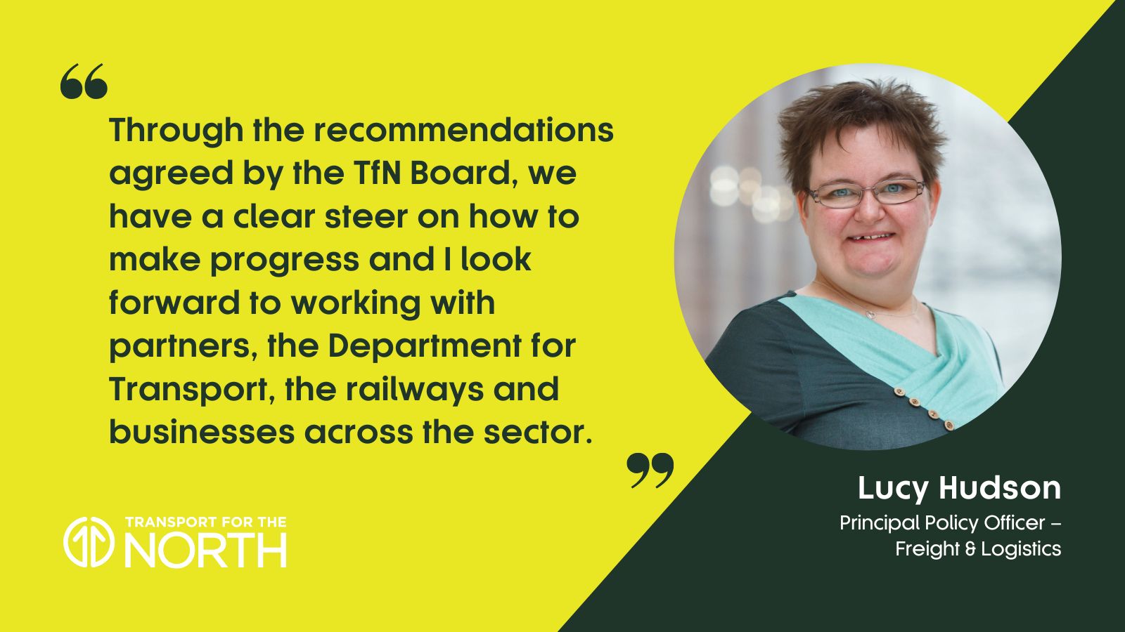 Lucy Hudson on TfN's Freight and Logistics strategy