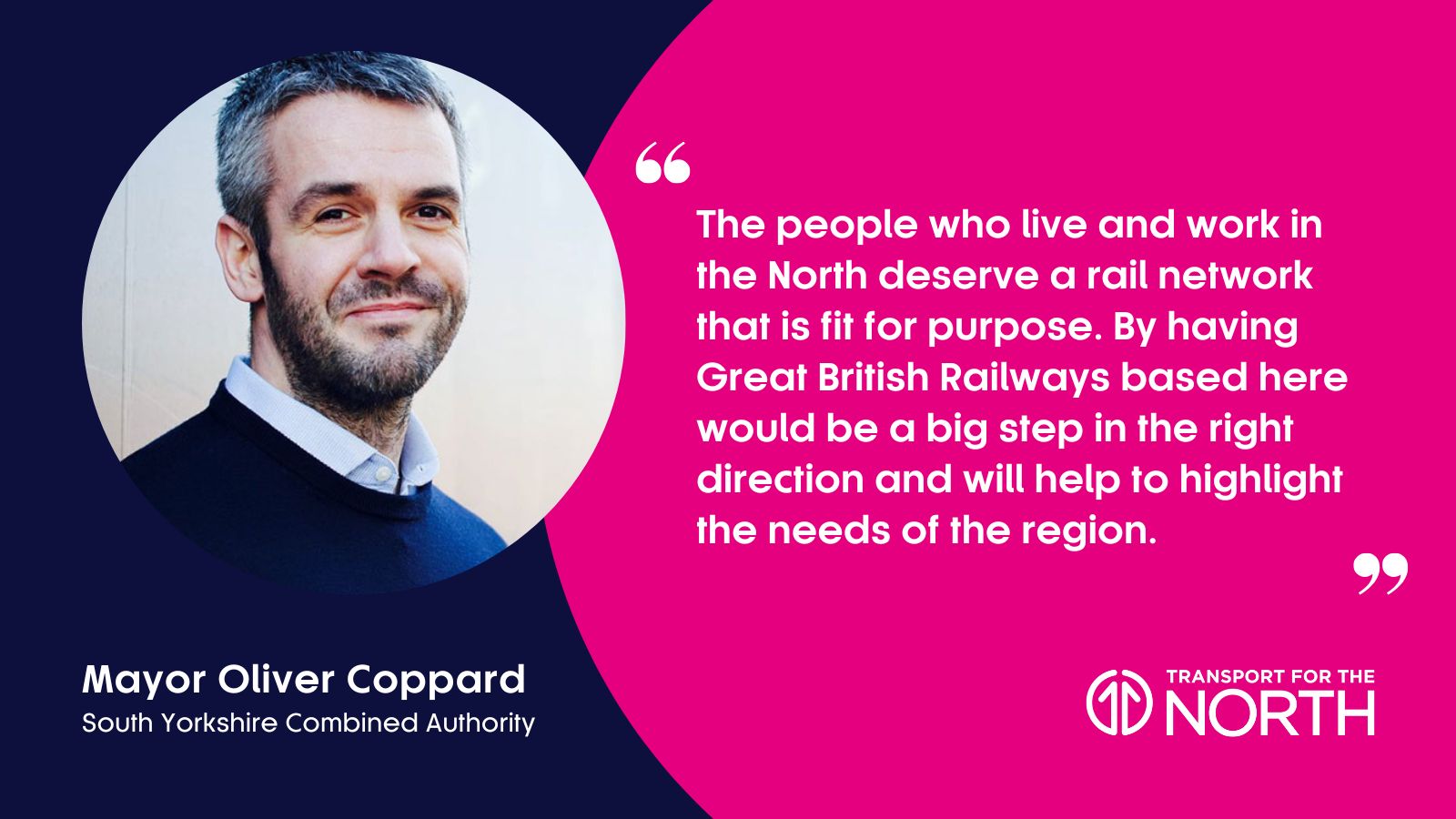 South Yorkshire Mayor Oliver Coppard says Great British Railways' HQ should be in Doncaster