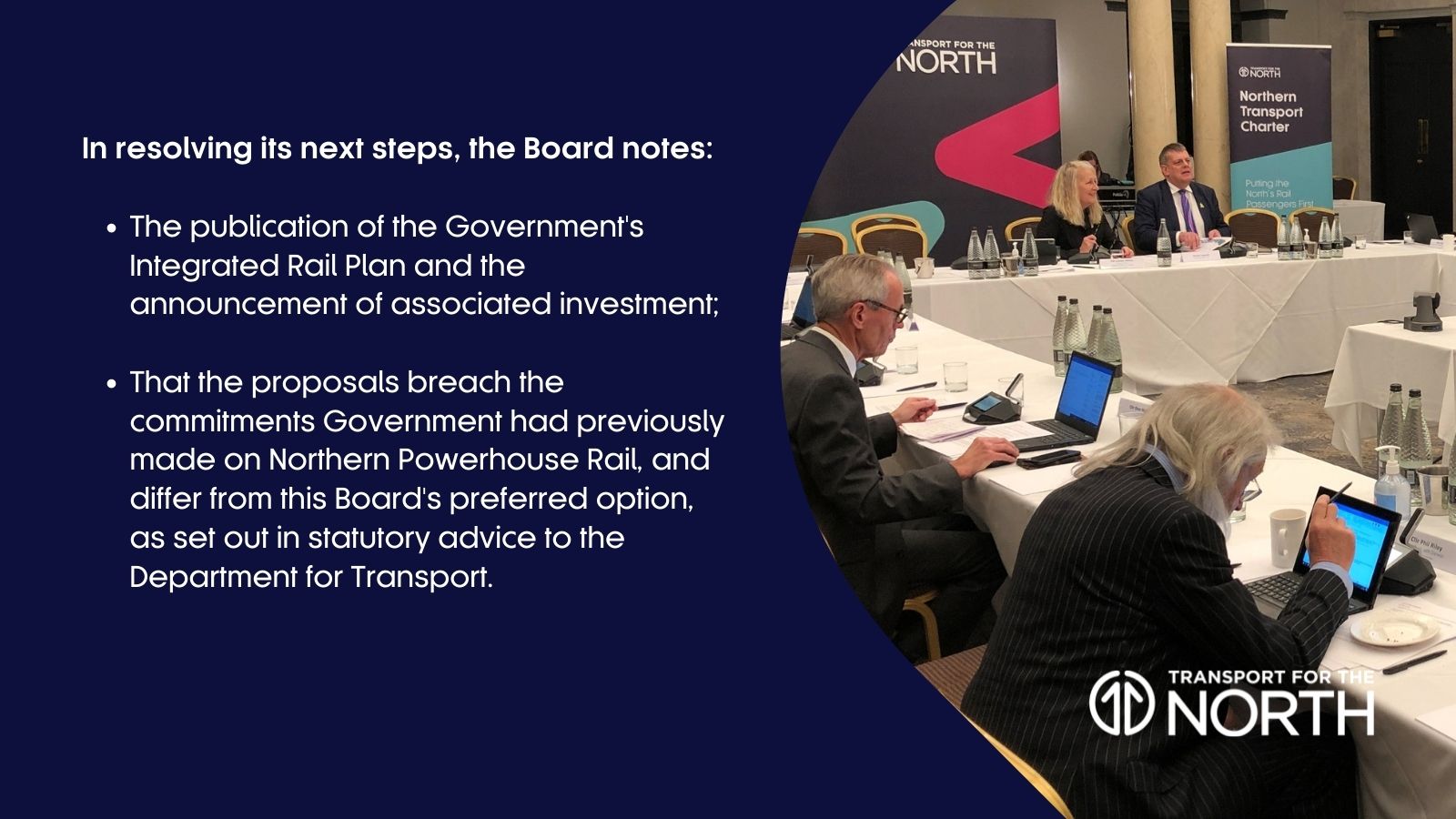 Board notes on Integrated Rail Plan following November 2021 meeting