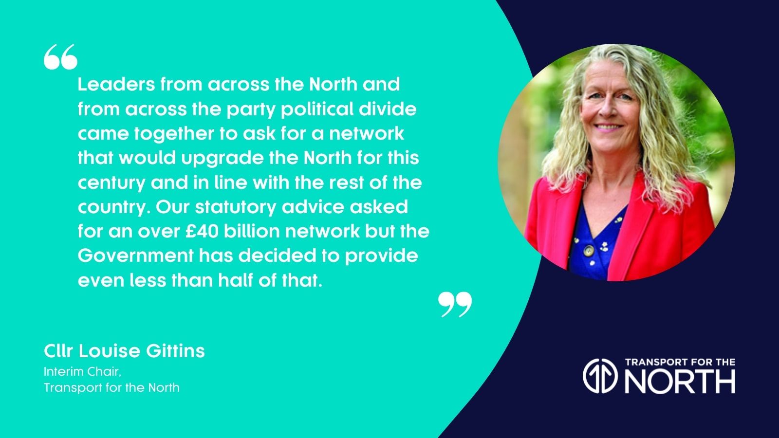 Cllr Louise Gittins responds to the Government's Integrated Rail Plan