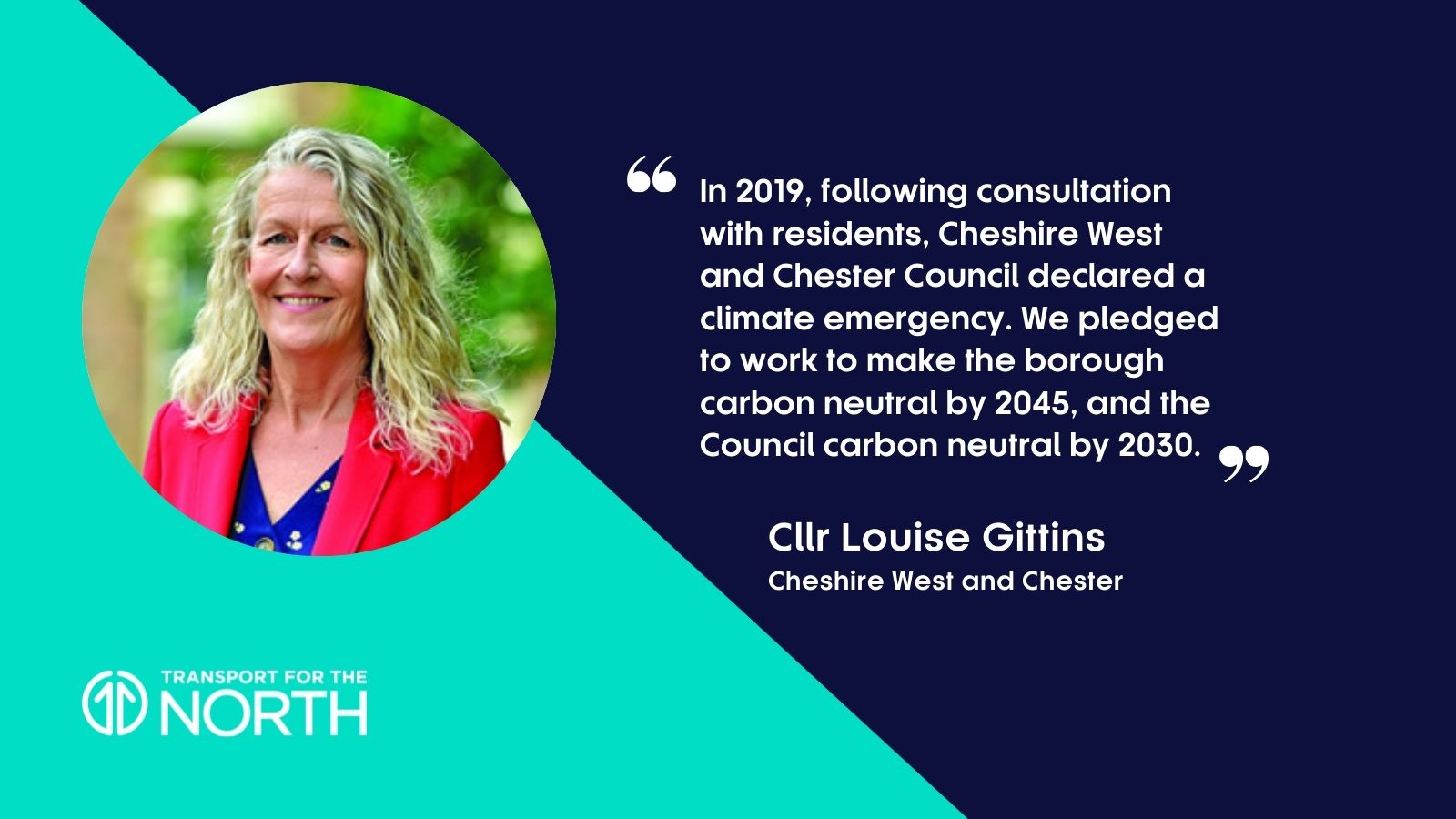 Cllr Louise Gittins on the Transport for the North Decarbonisation Strategy