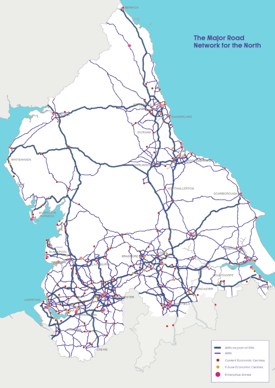 Major Roads | Transport the North - Transport for the North