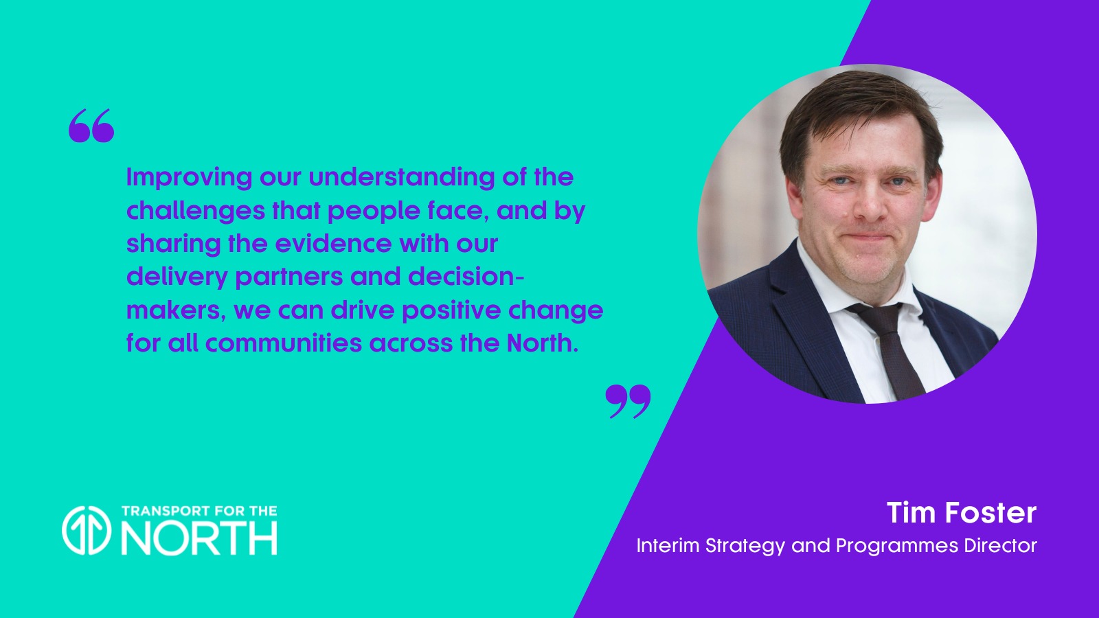 Tim Foster on driving positive change for communities in the North