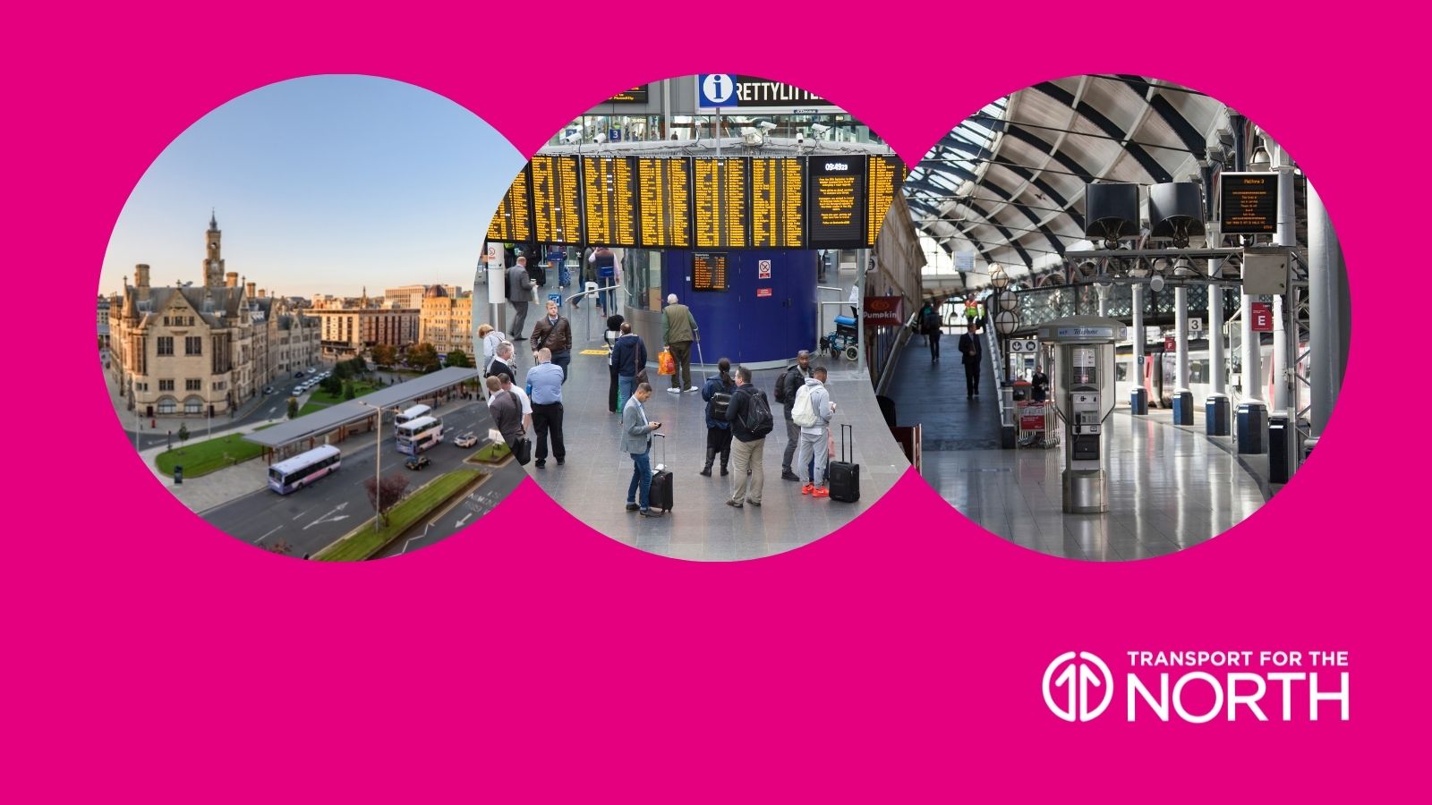 Bradford rail station, Manchester Piccadilly and Newcastle station