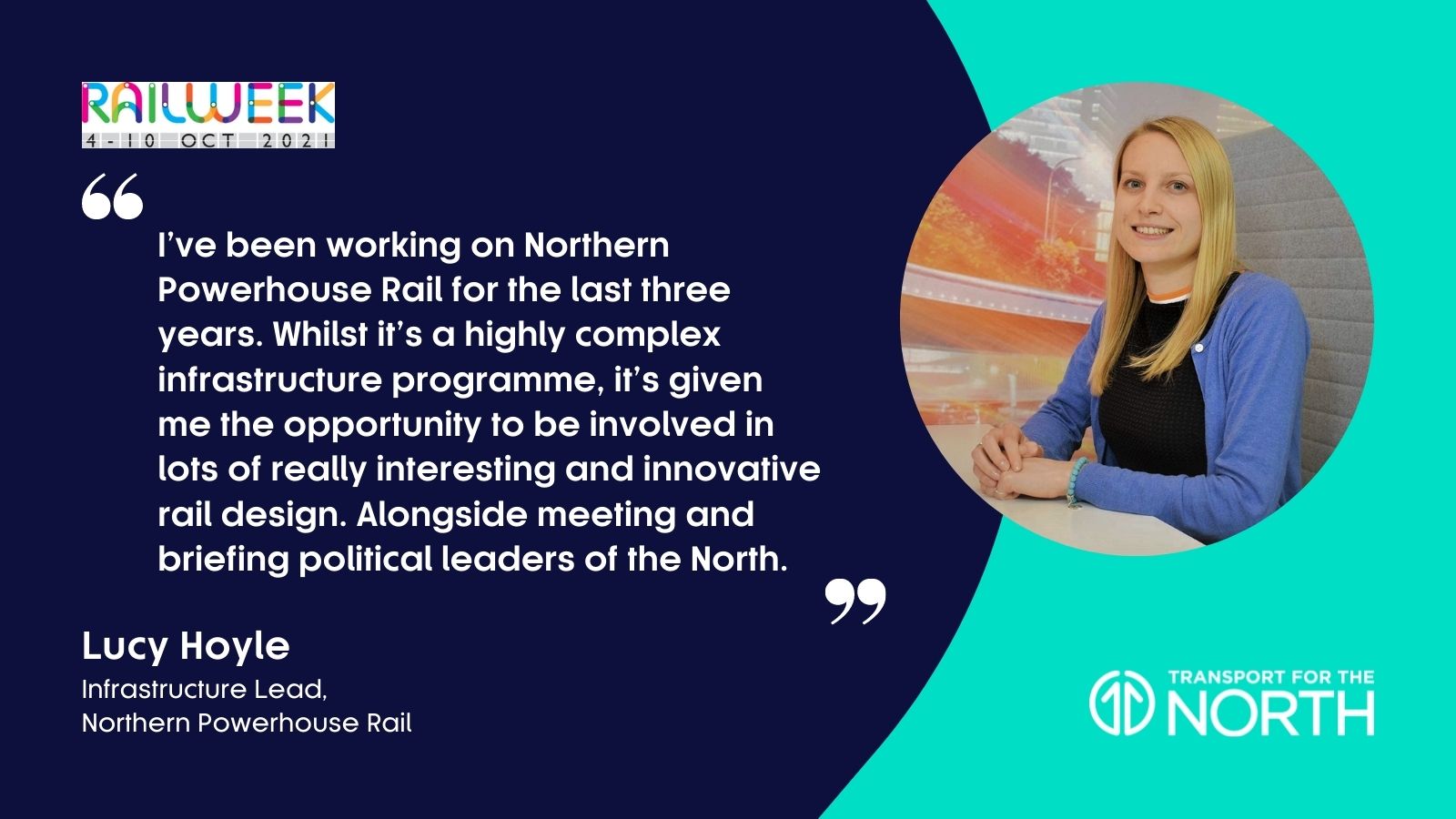 Lucy Hoyle Comment for Rail Week 2021