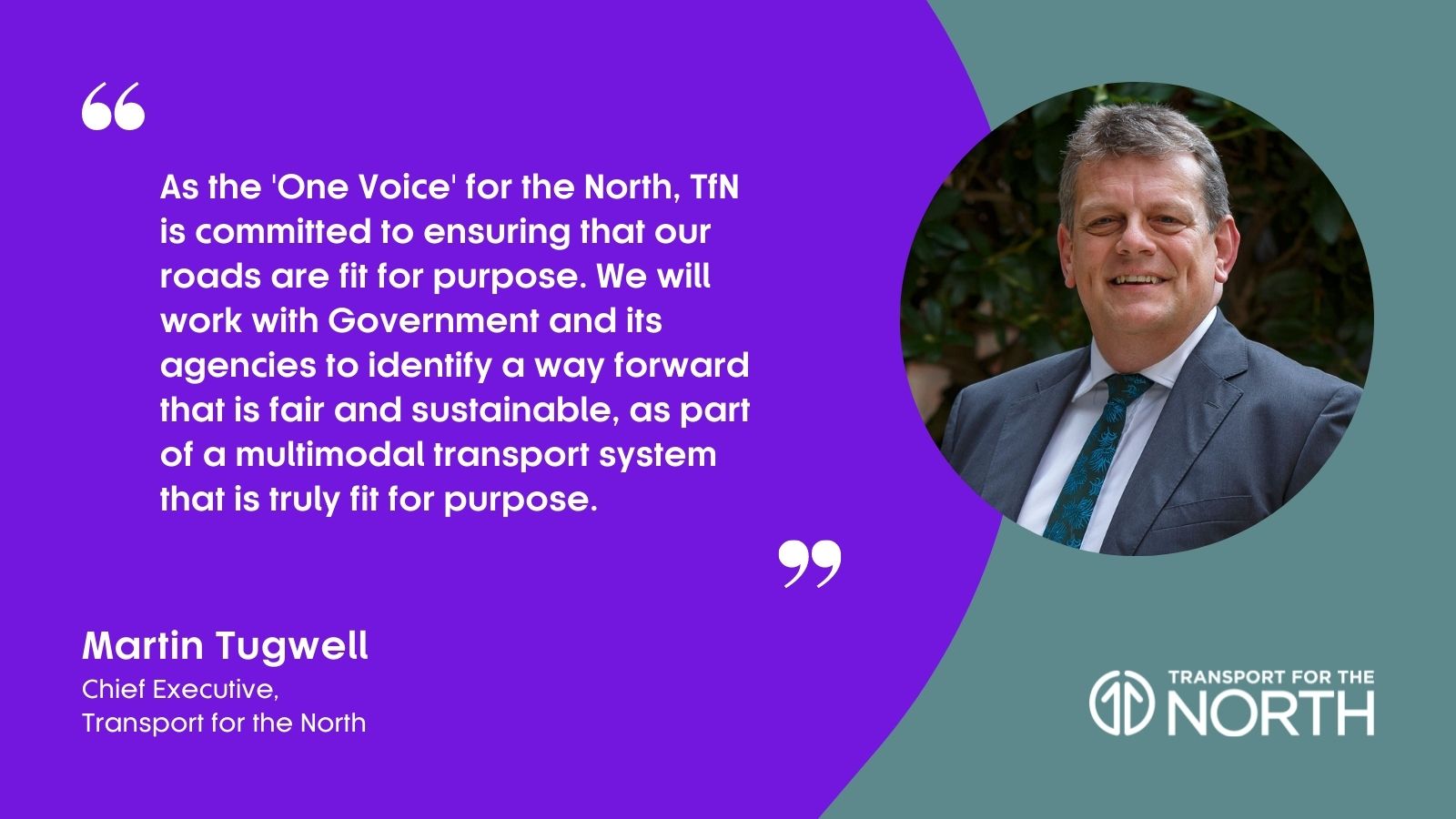 As the ‘One Voice’ for the North, TfN is committed to ensuring that our roads are fit for purpose.