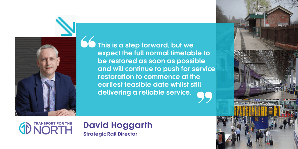 Comment from Transport for the North’s Strategic Rail Director, David Hoggarth on the Manchester Piccadilly Rose Hill line announcement