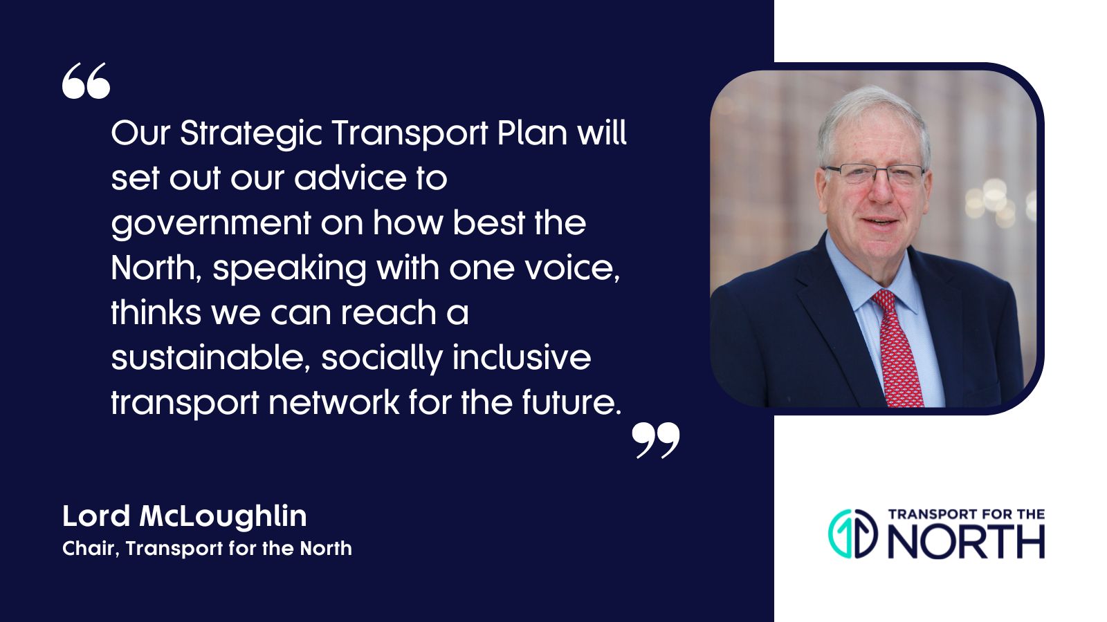 Lord McLoughlin quote for STP launch