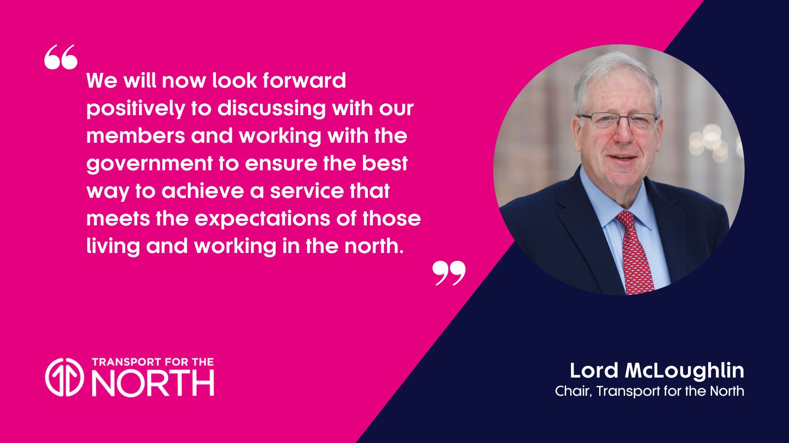 Lord McLoughlin responds to announcement on Transpennine Express trains