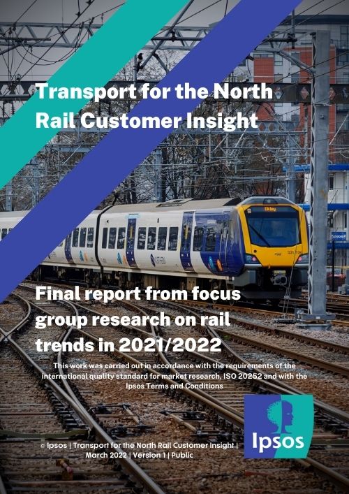 Rail customer insight research front cover