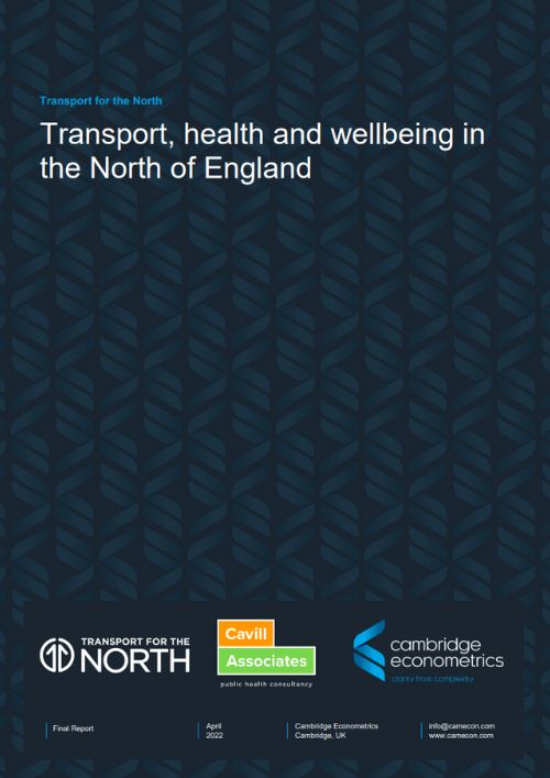 Transport, health and wellbeing research report cover