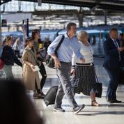 Commuters at Newcastle Train station
